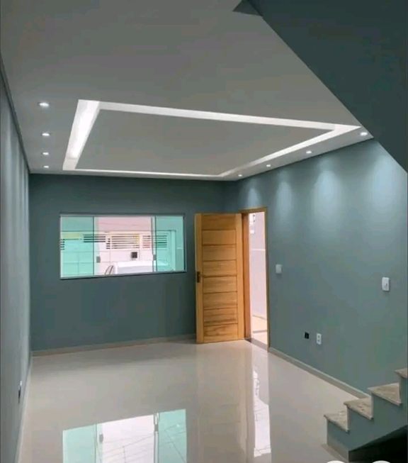 Pintura interna em tom verde